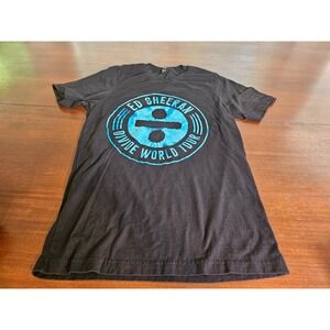 Ed Sheeran Divide World Tour T-Shirt Women Medium Black Graphic Concert Tee
